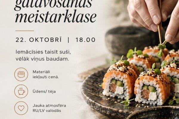 SUŠI MEISTARKLASE