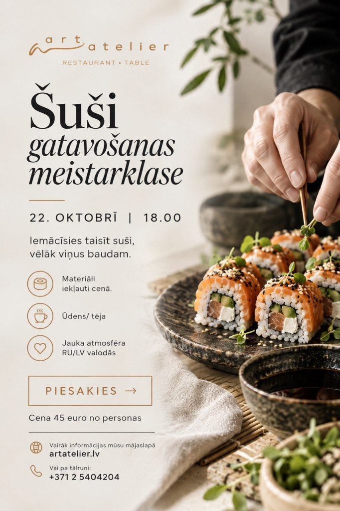 SUŠI MEISTARKLASE
